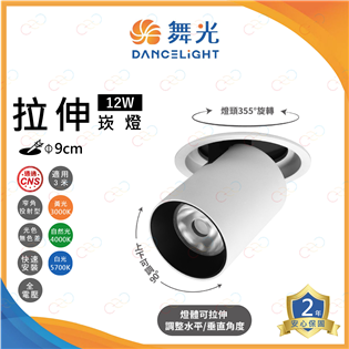 (A Light)附發票 舞光 LED 拉伸崁燈 12W