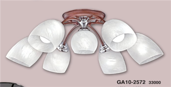 美術燈系列 吸頂燈 6燈 半吸頂燈 天花板燈 壁燈 附小夜燈 電子開關 大廳 臥室 客廳 E27 光源另計