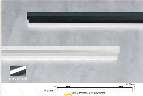 舞光 愛德華軌道支架燈 4尺24W 軌道長條燈 LED 支架軌道燈 泛光 散光 白/黑 RA90